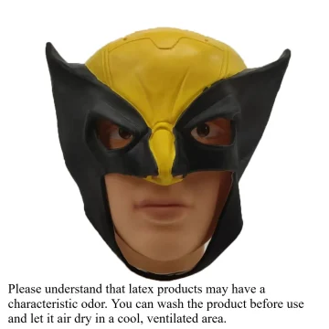 Latex Masquerade Helmet Mask for Halloween Cosplay 2