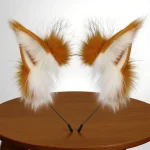 Furry Black Cat Ears Headband for Cosplay 2 | PricZone
