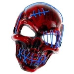 Glow LED Skull Pirate Mask for Halloween 6 | PricZone