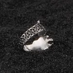 Sterling Silver Viking Bear Claw Knot Ring 2 | PricZone