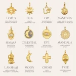 Moon Star Sun Evil Eyes Pendants Stainless 1 | PricZone