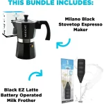Stovetop Moka Pot Espresso Maker with Milk Frother 3 | PricZone