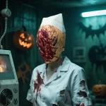 Horror Nurse Masquerade Mask for Halloween 2 | PricZone