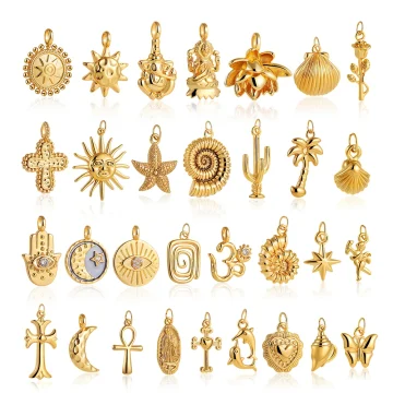 Moon Star Sun Evil Eyes Pendants Stainless 2 | PricZone