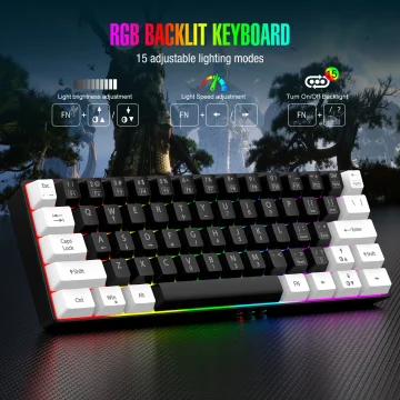 RGB Wired Game Keyboard Waterproof Portable 1 | PricZone