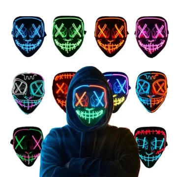 LED Purge Glow Mask for Halloween Cosplay 1