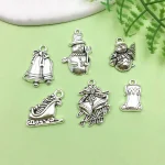 Christmas Charms Set Santa Snowflake Pendants 3 | PricZone