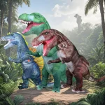 Inflatable T Rex Alien Rabbit Mascot Costume 3 | PricZone