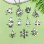 Christmas Charms Set Santa Snowflake Pendants 5 | PricZone