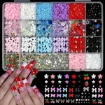 Mixed Nail Art Charms Set   Ribbons Bows Flowers 1 | PricZone