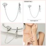 925 Sterling Safety Chain Clip for Charm Bracelets 4 | PricZone
