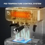 15 Bar Espresso Machine with LCD Milk Frother 4 | PricZone