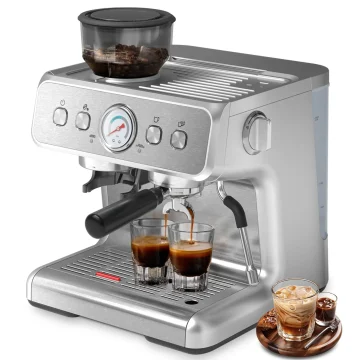 20 Bar Espresso Maker with Grinder and Frother 1 | PricZone