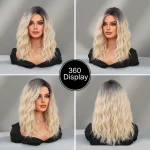 18 Inch Gradient Long Curly Cosplay Wig for Womens 3 | PricZone