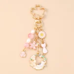 Cute Rabbit Wreath Keychain for Women and Girls 5 | PricZone