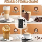 4 in 1 Electric Milk Frother and Steamer 350ml 4 | PricZone