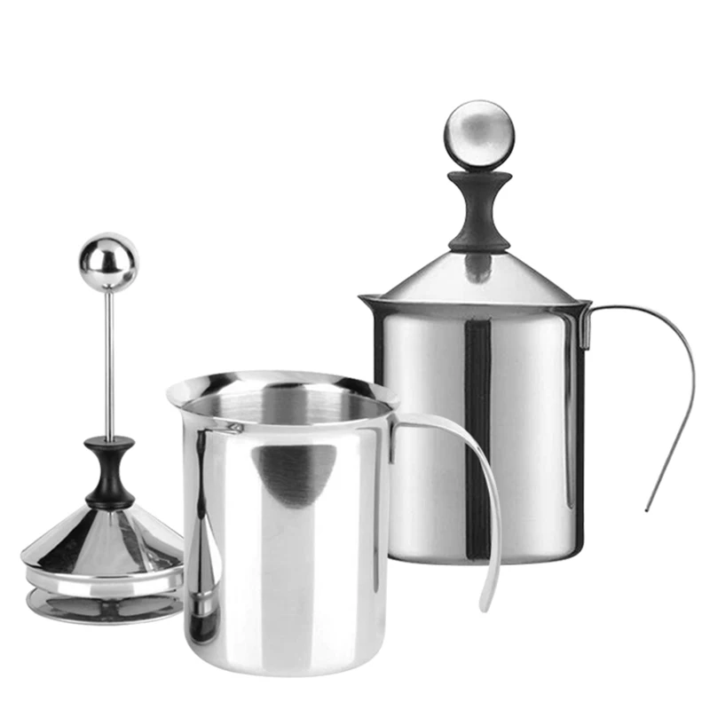 800ml Stainless Steel Milk Frother Double Mesh 2 | PricZone 800ml Stainless Steel Milk Frother Double Mesh 2 | PricZone