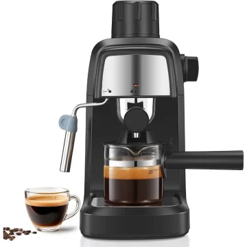 Compact 800W Espresso Machine with Steam Wand 1 | PricZone