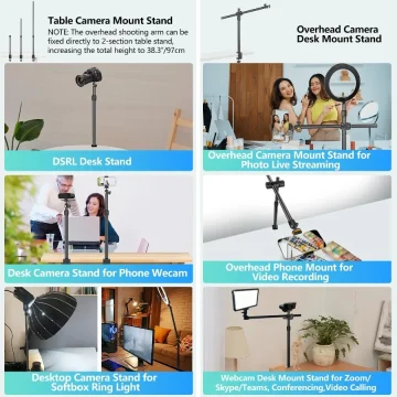 Camera Desk Mount with Magic Boom Arm 2