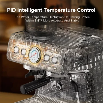 20 Bar Espresso Maker with Grinder and Frother 2 | PricZone