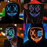 LED Purge Glow Mask for Halloween Cosplay 2 | PricZone