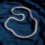 7MM Mens Cuban Link Chain 925 Silver Necklace 3 | PricZone 7MM Mens Cuban Link Chain 925 Silver Necklace 3 | PricZone