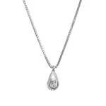 Water Drop Zircon Silver Crystal Necklace 1 | PricZone
