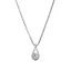 Water Drop Zircon Silver Crystal Necklace