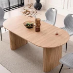 71 Inch Oval Farmhouse Dining Table 1 | PricZone