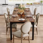 Tribesigns Rustic Large Dining Table for 6 8 People 4 | PricZone