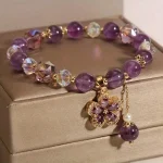 Amethyst Money Bag Bracelet Zirconia 2 | PricZone