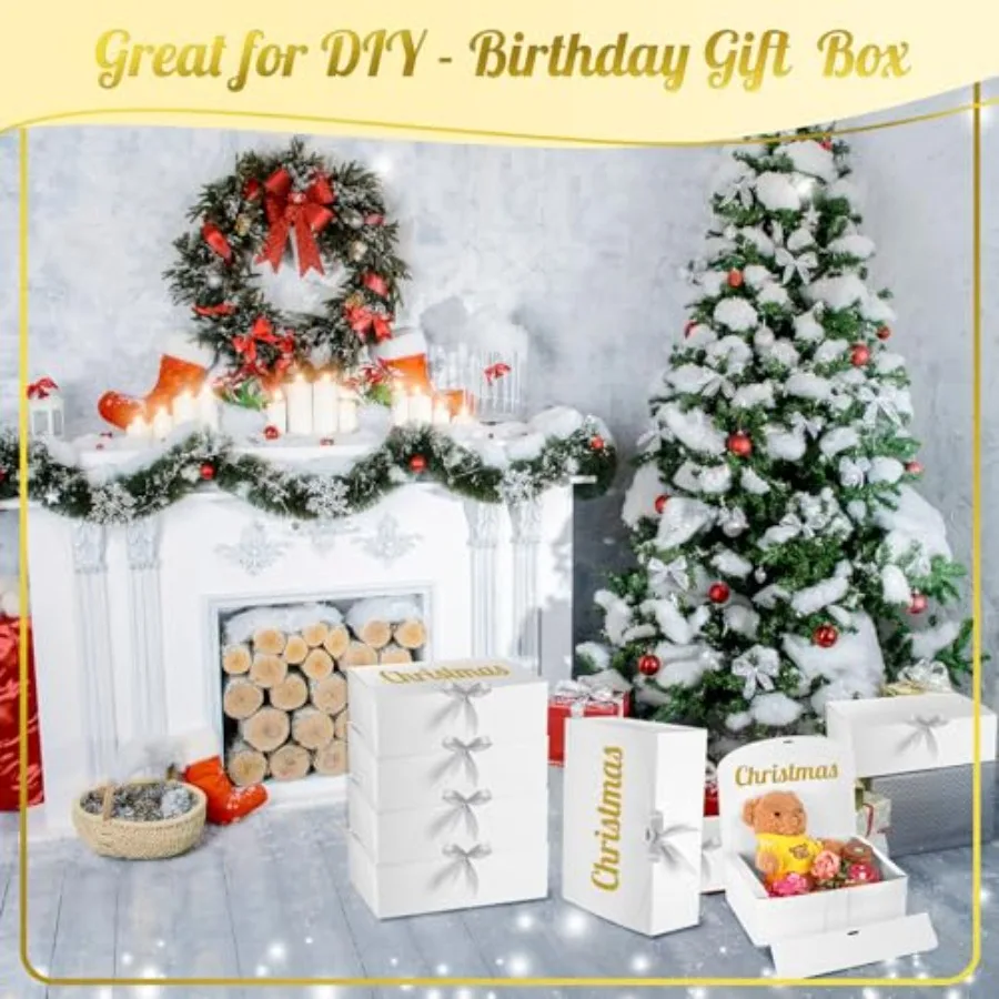 24pcs White Gift Boxes 12 x 9 x 4inch with Lids 4 | PricZone 24pcs White Gift Boxes 12 x 9 x 4 inch with Lids 4 | PricZone