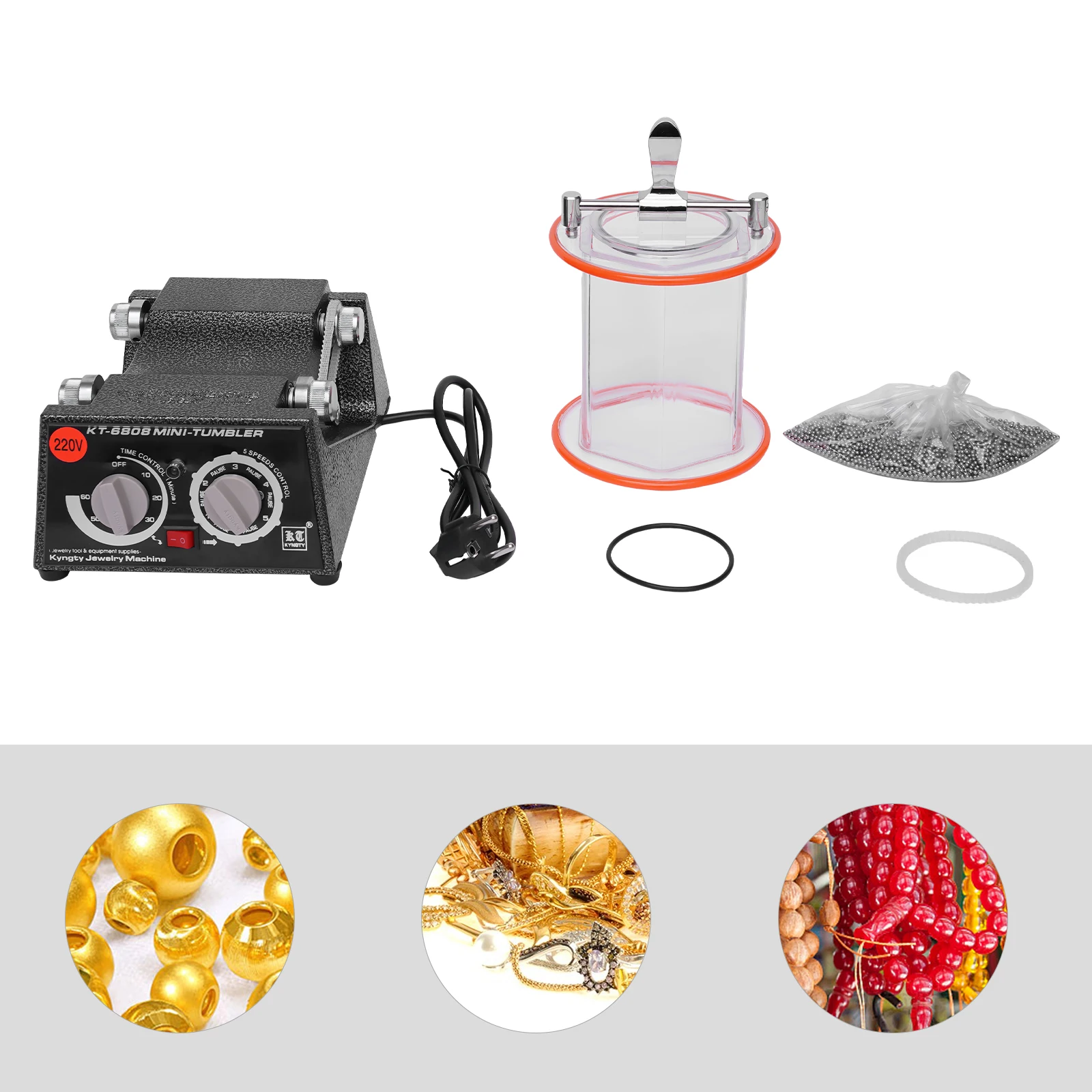 3KG Jewelry Polisher 3500rpm Rotary Tumbler 6 | PricZone 3KG Jewelry Polisher 3500rpm Rotary Tumbler 6 | PricZone