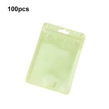 100Pcs Clear Macaron Bags Earring Pouches 2