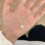 Sterling Silver Butterfly Pendant Necklace 2 | PricZone