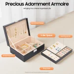 2 Layer PVC Black Jewelry Display Organizer 2 | PricZone