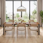 Tribesigns Rustic Large Dining Table for 6 8 People 3 | PricZone