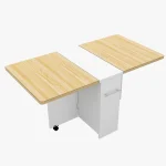 Folding Drop Leaf Table with Storage Racks 2 | PricZone