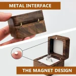 Blank Wood Wedding Ring Box Anniversary Gift 3 | PricZone