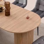 71 Inch Oval Farmhouse Dining Table 3 | PricZone