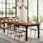 Tribesigns Rustic Large Dining Table for 6 8 People 6 | PricZone