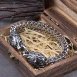 Viking Wolf Stainless Steel Bracelet Gold 1 | PricZone