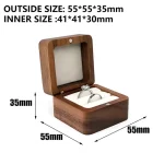 Blank Wood Wedding Ring Box Anniversary Gift 4 | PricZone