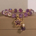 Amethyst Money Bag Bracelet Zirconia 5 | PricZone