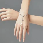 Bridesmaid Zircon Flower Finger Bracelet 4 | PricZone