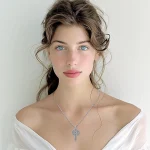 Silver Celtic Cross Evil Eye Irish Pendant 5 | PricZone