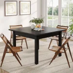 Modern Wood Dining Table Square for 2 to 4 1 | PricZone