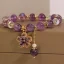 Amethyst Money Bag Bracelet Zirconia