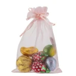 50pcs Pink Organza Drawstring Jewelry Pouch Bag 4 | PricZone