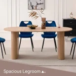 71 Inch Oval Farmhouse Dining Table 4 | PricZone